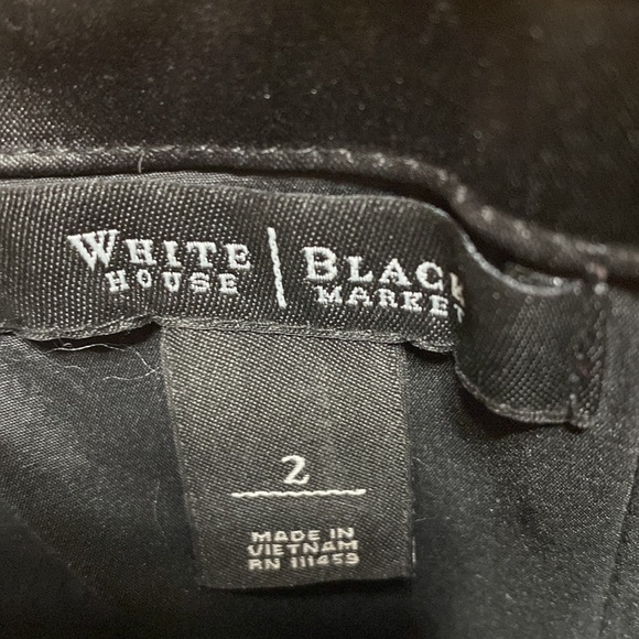 White House black market black and pink strapless dress size 2 - Picture 5 of 6